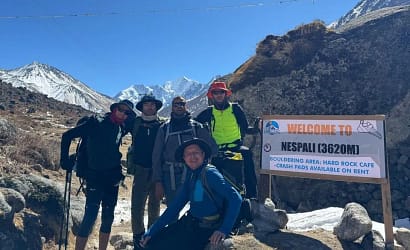 with customer langtang trip