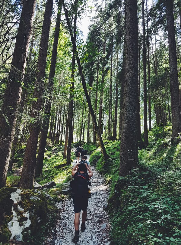 HIking in mountains and hills