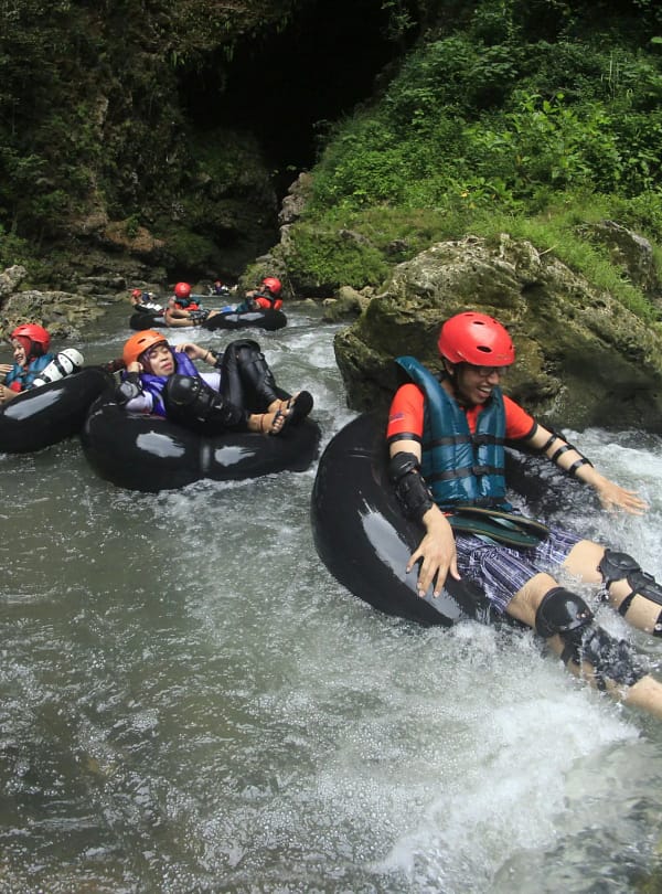 rafting in river