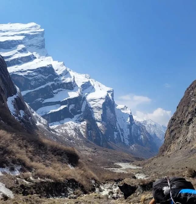 Blaze mountain Views of Nepal Himalayas