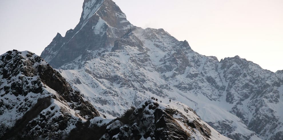 stunning views of mardi himal