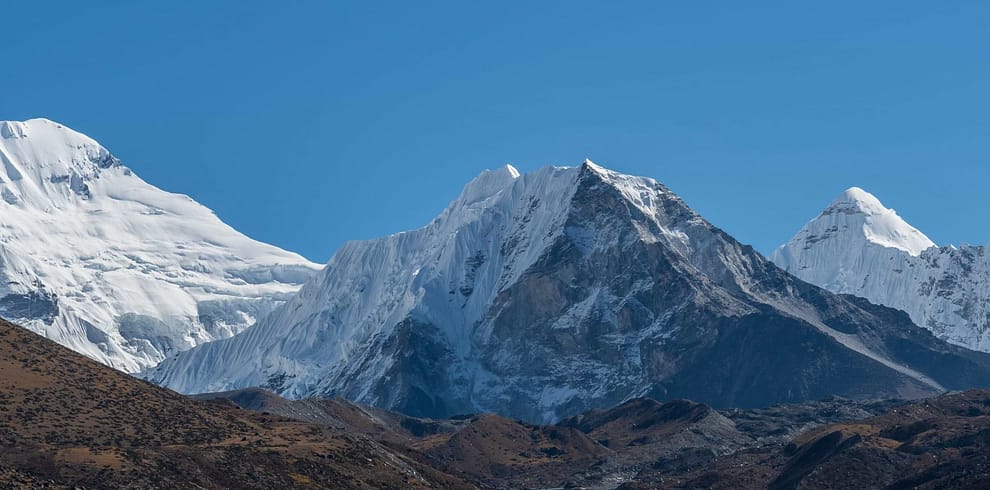 view of mountain Khongma-tse peak